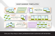 Etsy Shop Bundle Canva Templates, a Branding & Logo Template by DigiPax (Thumbnail 4 of 11)