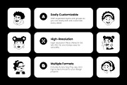240 Facial Expressions Icons, an Outline Icon by Prosymbols (Thumbnail 2 of 15)