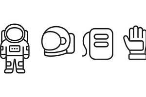 Vector illustration of astronaut, a Technology Illustration by ZinetroN