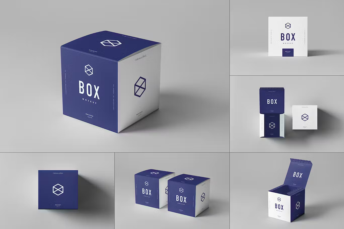 Box Mock-up 4, a Packaging Mockup by BLISS DESIGN (Photo 1 of 4)