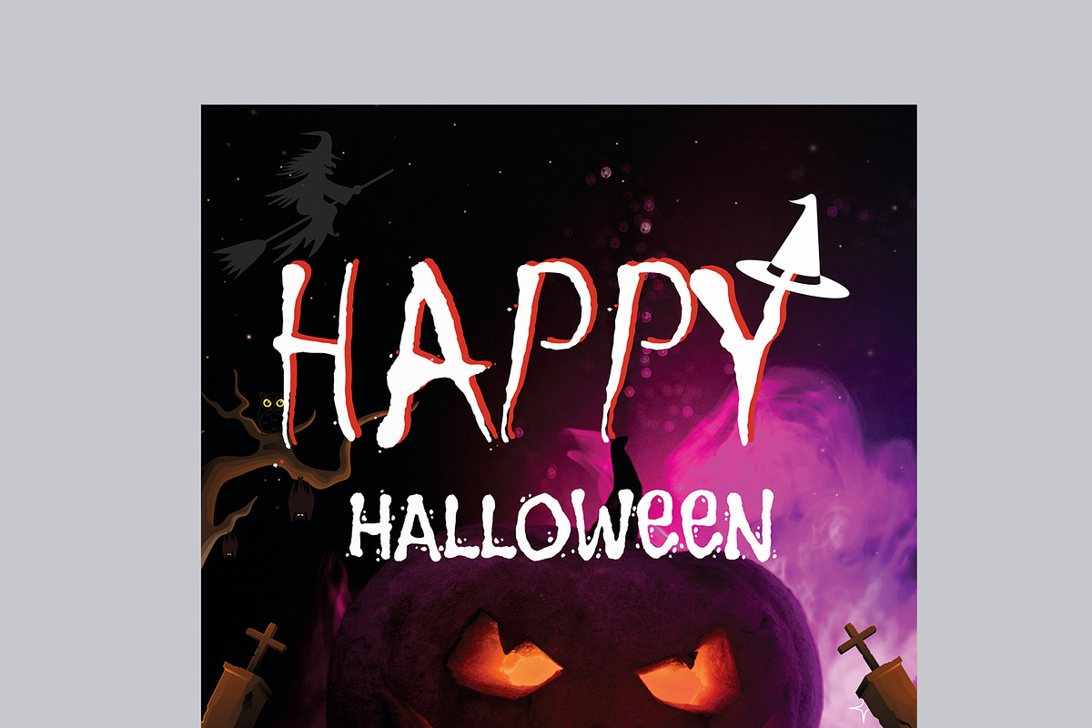 Halloween Flyer Template Layout, a Flyer Template by MightyDesign (Photo 4 of 8)