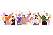 People celebrating birthday party, a Person Illustration by Good Studio (Thumbnail 2 of 3)