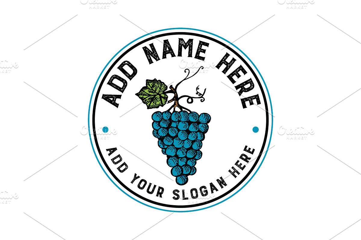 Vintage Wine logo template, a Branding & Logo Template by Veksy Logo Design Shop (Photo 2 of 5)