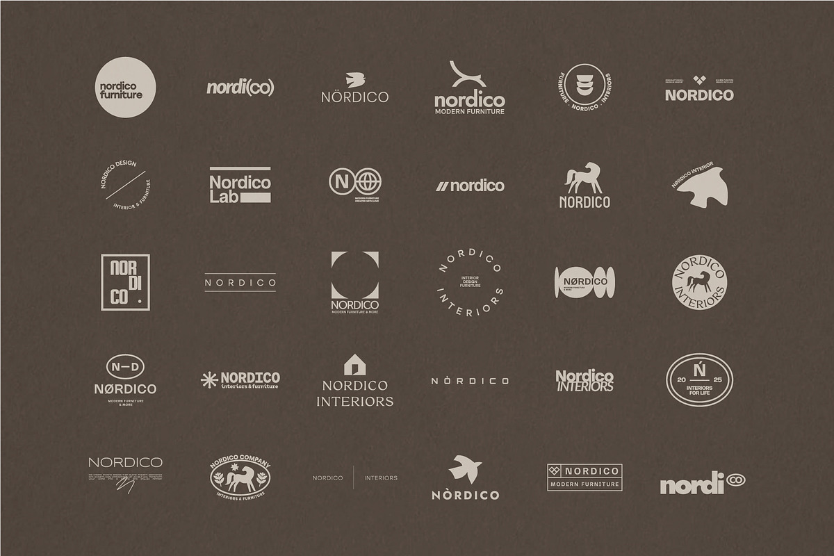 Scandinavian Logo Kit - AI, EPS, PSD, a Branding & Logo Template by Orca Design (Photo 15 of 16)