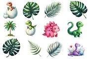 watercolor Dinosaur clipart, an Illustration by Designworld (Thumbnail 3 of 5)