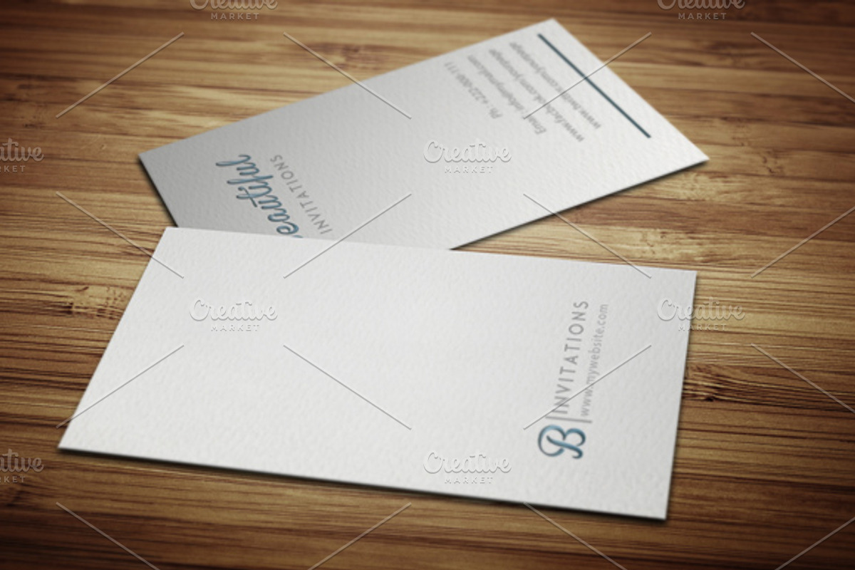 Letter Press Business Card, a Business Card Template by felicidads (Photo 1 of 2)