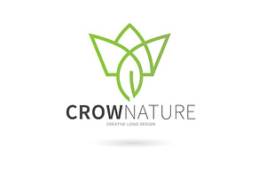 Crown nature logo, a Branding & Logo Template by Logocreative