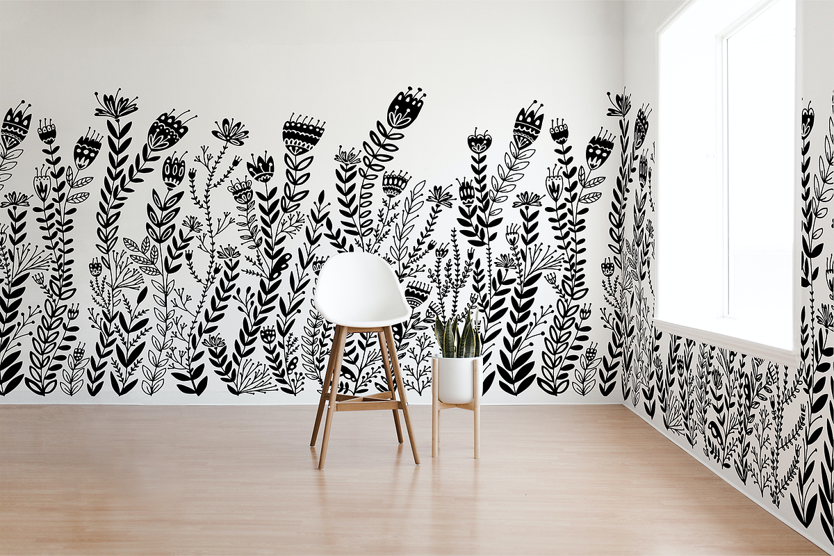 Folk Art Flowers, a Pattern Graphic by Arie Clares (Photo 7 of 11)