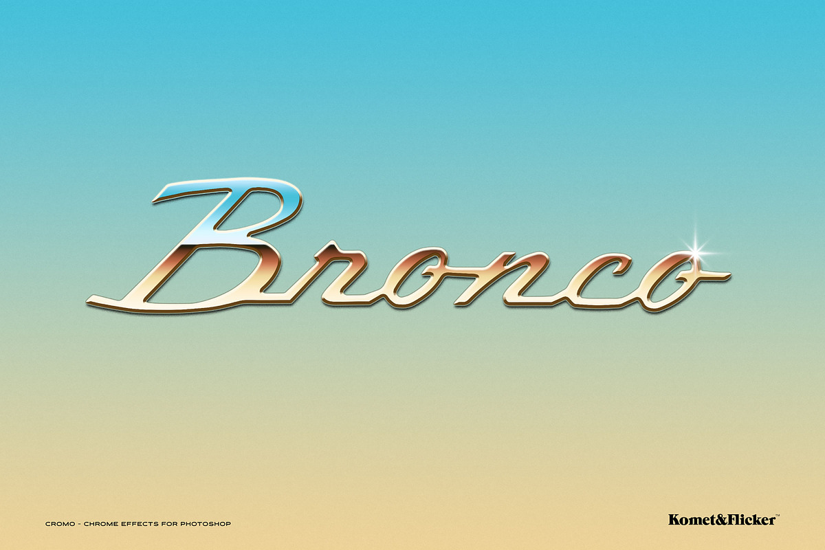CROMO - Chrome Effects for Photoshop, a Layer Style Add-On by Komet & Flicker (Photo 4 of 12)
