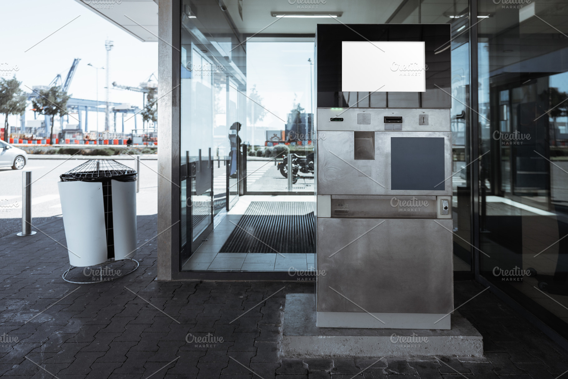 Parking payment machine mock-up, a Business Photo by SkyNext