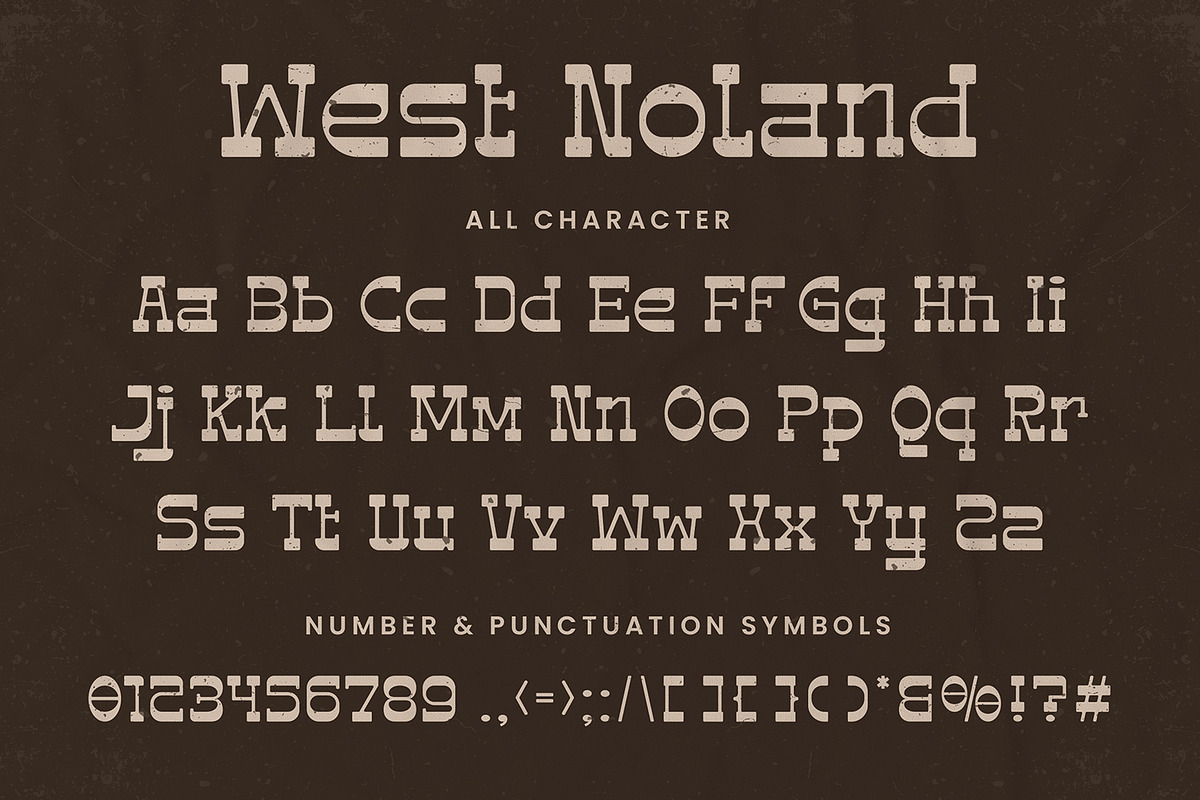 West Noland - Vintage Slab Font, a Slab Serif Font by AQR Studio (Photo 6 of 8)