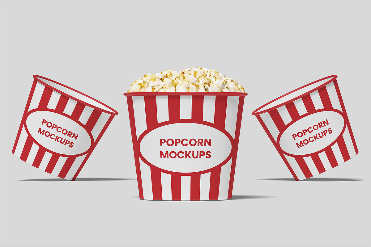 Popcorn Bucket Mockup Bundles, a Cups & Container Mockup by Compositing Studio (Photo 18 of 20)