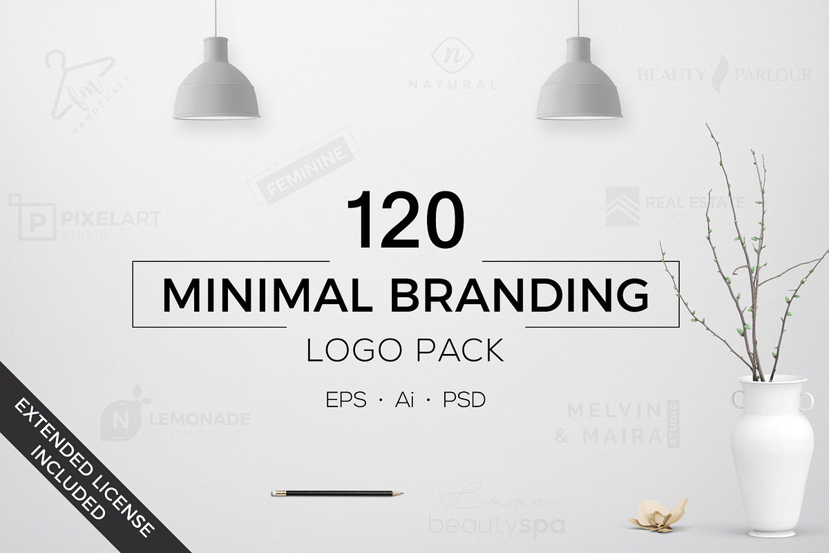 1200 Premade Logos Mega Bundle, a Branding & Logo Template by XpertgraphicD (Photo 49 of 60)