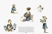 cozy autumn charm clipart set, a Decorative Illustration by Patishop Art (Thumbnail 6 of 11)