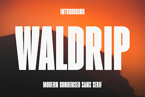 Waldrip - Modern Condensed Sans