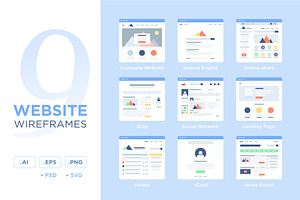 Website Wireframes, a Wireframe Template by filborg