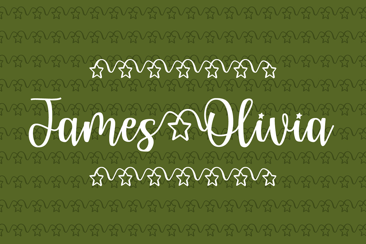 My Star - a font written in the stars preview 8