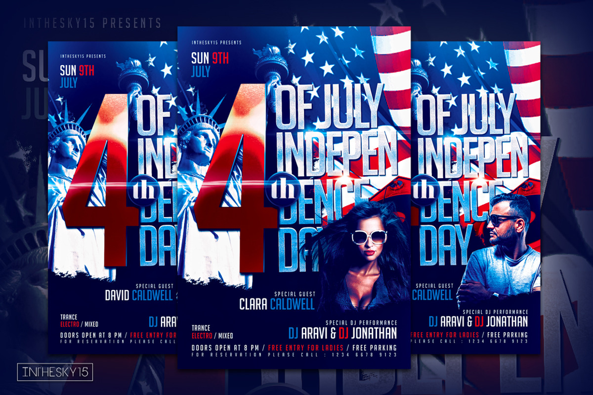 July 4th Independence Day Flyer, a Flyer Template by InTheSky15 (Photo 2 of 3)