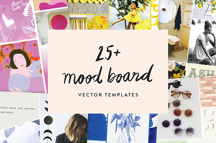25+ Mood Board Vector Templates