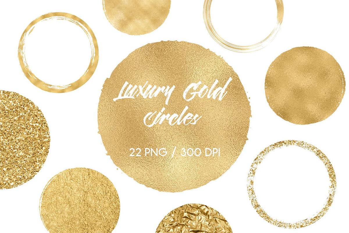 Gold Textures & Elements Bundle, a Texture Graphic by PeDe Designs (Photo 11 of 11)