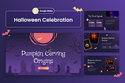Halloween Celebration Google Slides, a Presentation Template by Antstheme (Thumbnail 1 of 4)