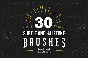 30 Subtle Halftone Brushes