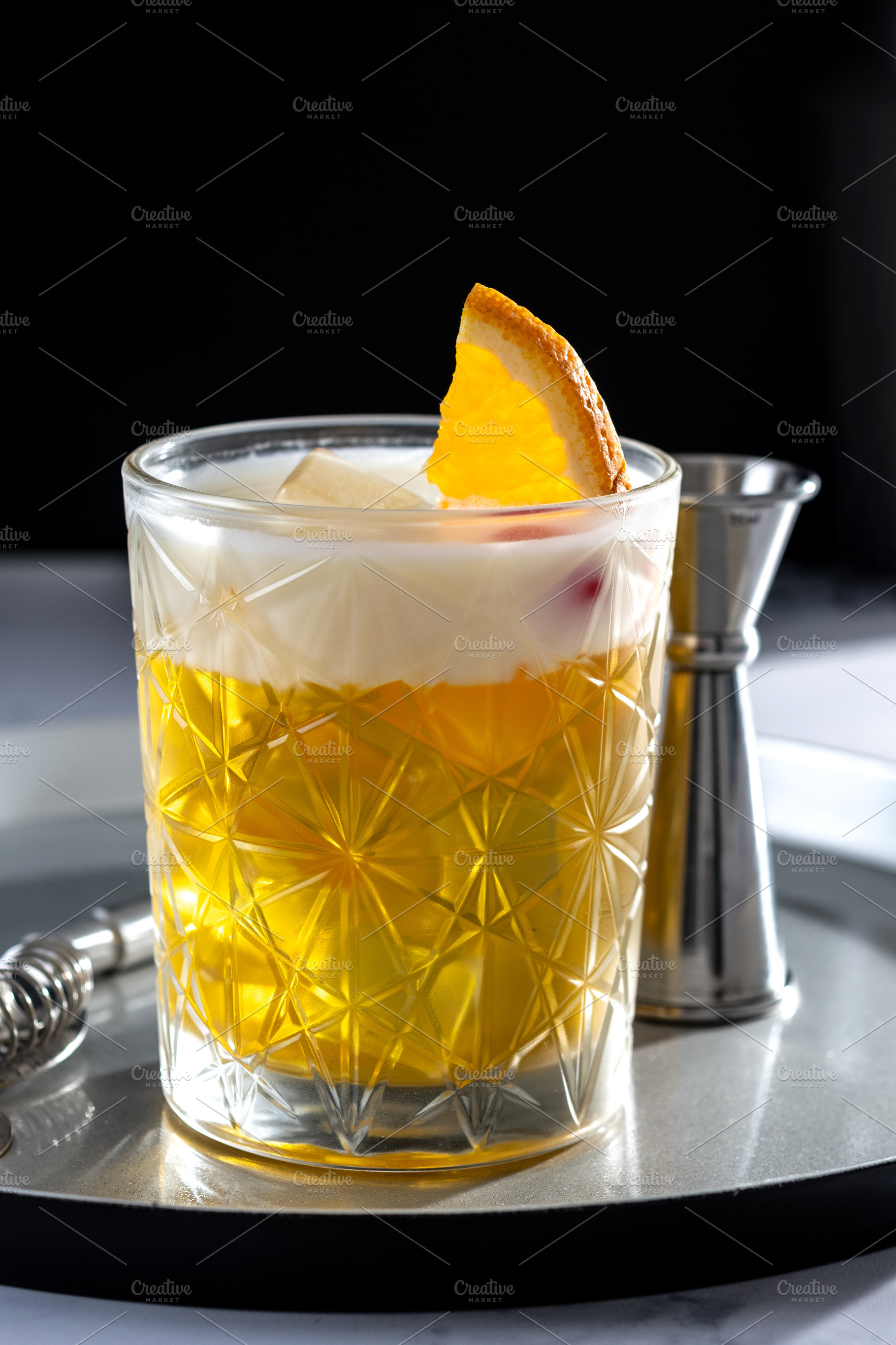 Classic cocktail whiskey sour, a Food & Drink Photo by etorres69