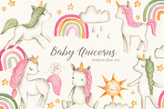 Baby Unicorns, an Animal Illustration by Flora+Bear (Thumbnail 1 of 4)