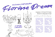 Florisse Dream Modern Calligraphy, a Script Font by stylishtype.co (Thumbnail 1 of 10)