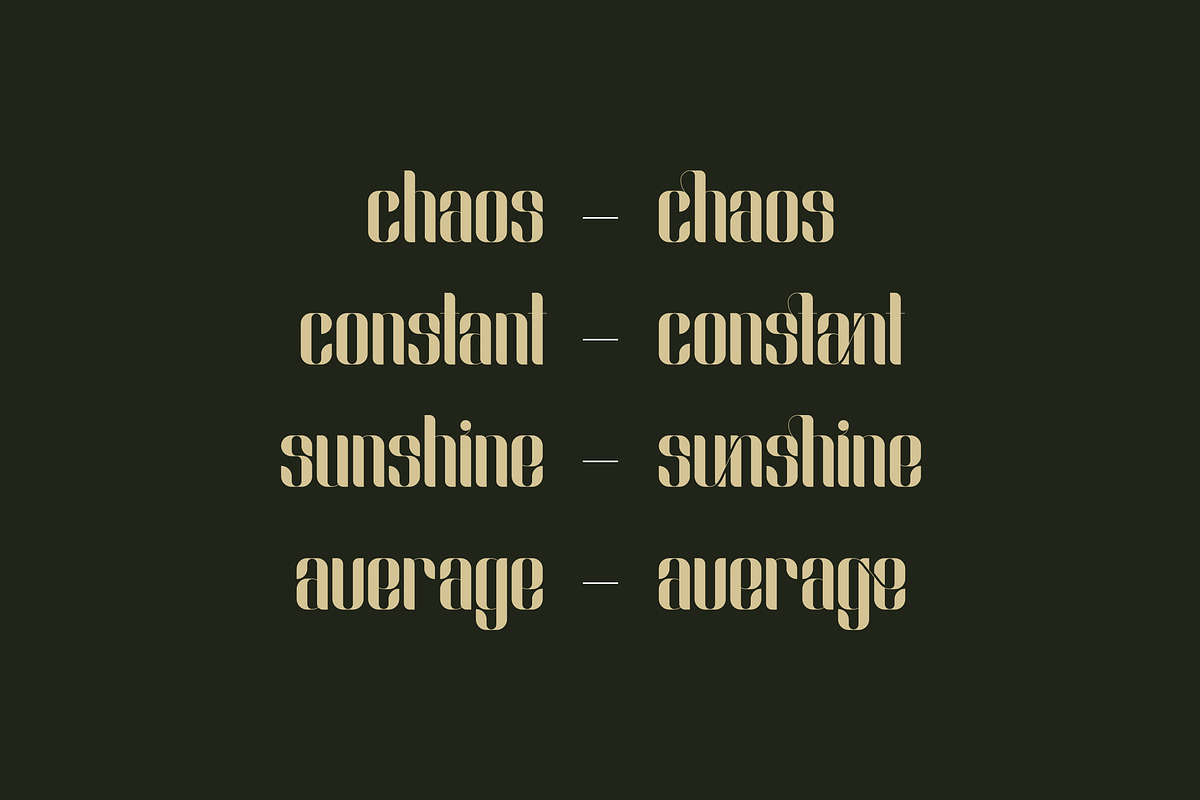 Slang - Ligature Font preview 5