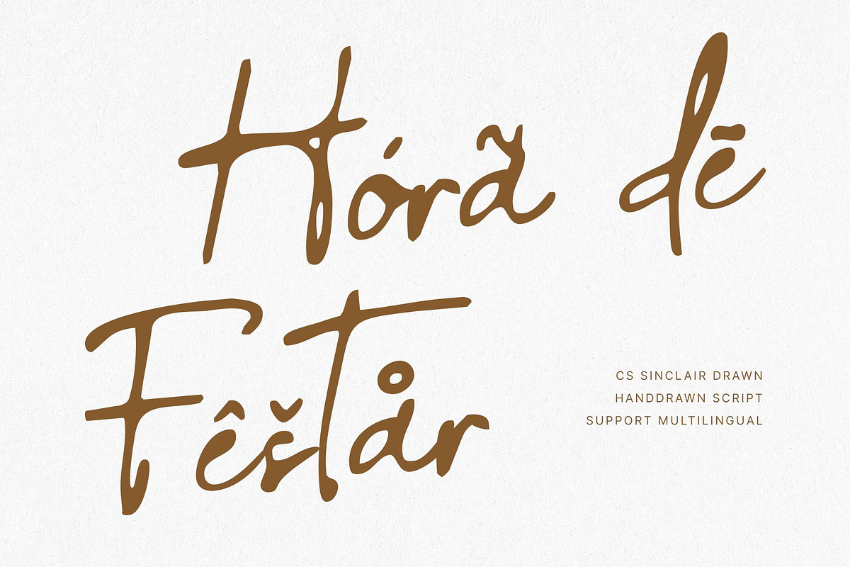 CS Sinclair Drawn, a Script Font by Craft Supply Co. (Photo 7 of 8)
