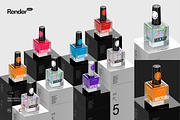 Nail Polish Mockup Set, a Cups & Container Mockup by Renderteam (Thumbnail 1 of 8)