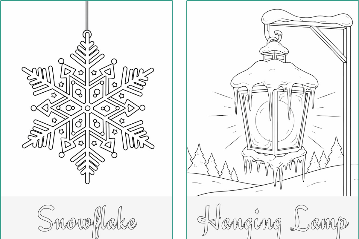 Christmas Holidays Coloring Pages, a Seasonal Illustration by Nuvame Arts & Designs (Photo 21 of 21)
