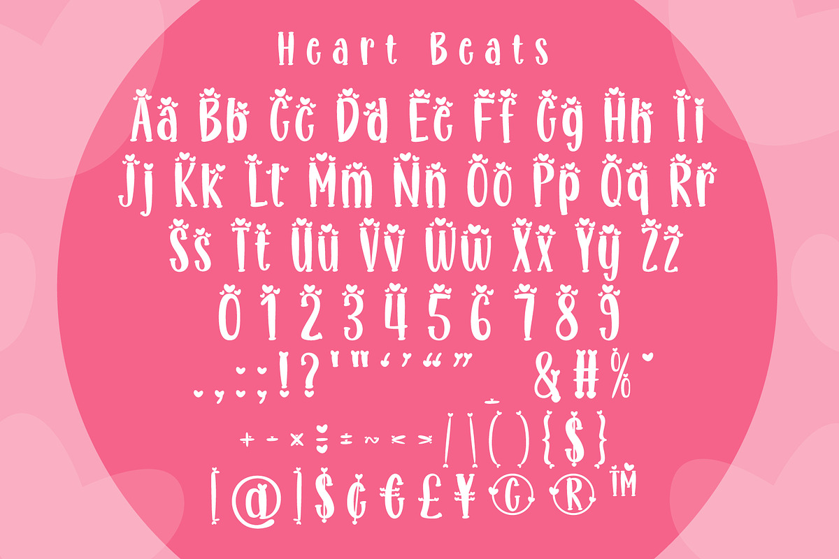 Minnie Heart Font, a Handwritten Font by KengGraphic (Photo 8 of 9)