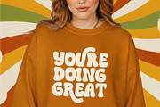Youre Funky - Retro Groovy Font, a Handwritten Font by SaktiAvellin (Thumbnail 4 of 8)