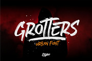 Grotters - Urban Font, a Blackletter Font by ErgibiStudio (Thumbnail 1 of 10)