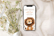 Leo - Baby Shower Invitation, an Invitation Template by CinderHeart Designs (Thumbnail 2 of 3)