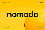 Nomoda Modern Logo Sans Font, a Sans Serif Font by Artiveko (Thumbnail 1 of 8)