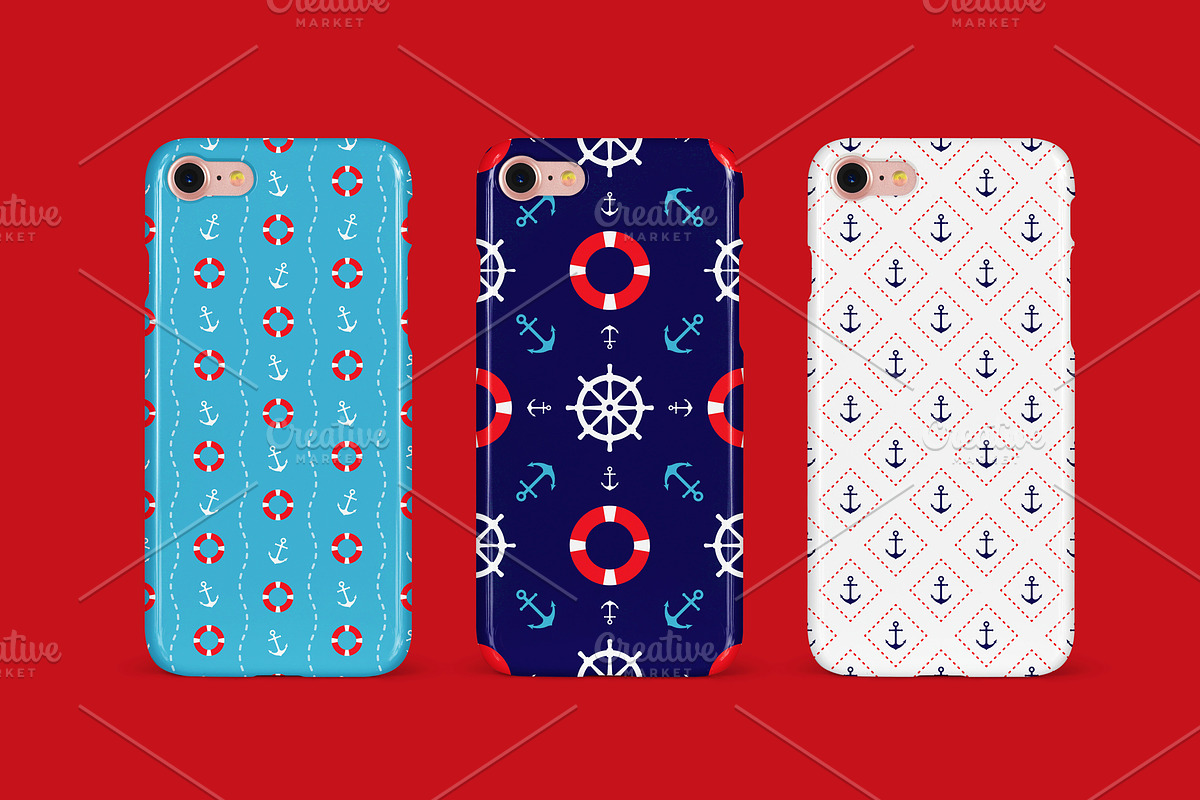 Seamless Nautical Pattern, a Pattern Graphic by The Odd Seed (Photo 4 of 9)