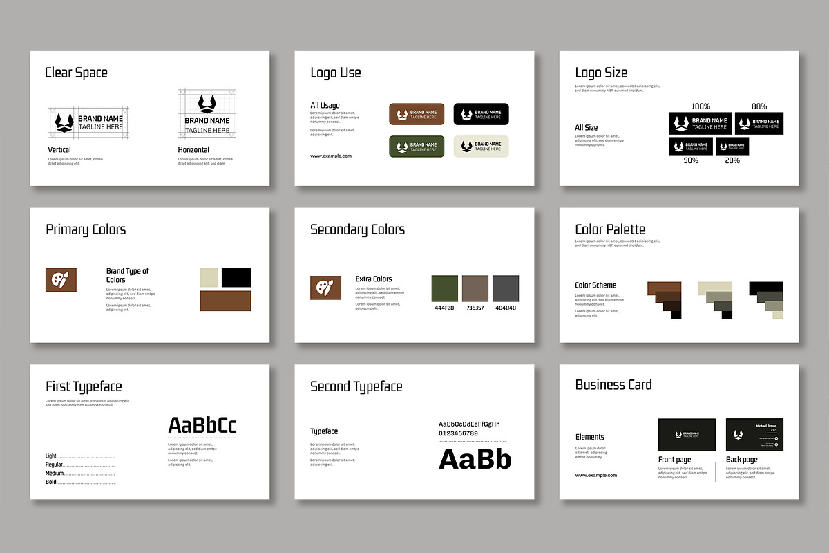Creative And Modern Brand Guidelines preview 3