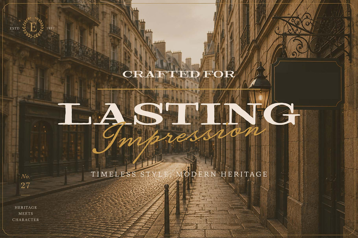 Reshfield; Vintage Script and Script, a Script Font by Eko Bimantara (Photo 3 of 9)