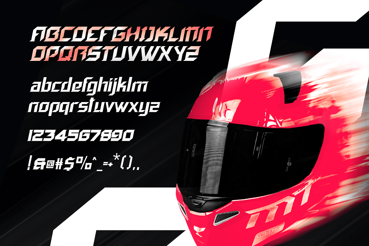 Dastre Sport Racing, a Sans Serif Font by Glyphstyle (Photo 7 of 7)