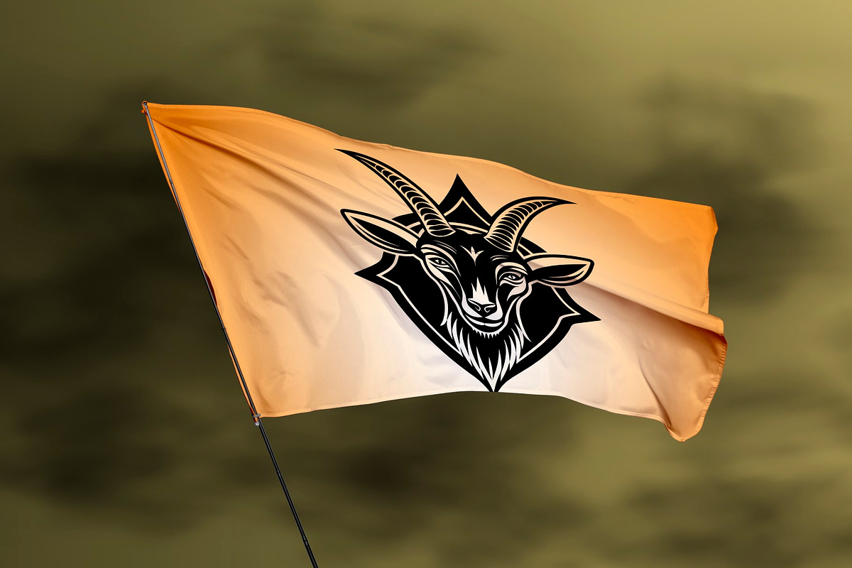 Realistic Flag Concept Mockup, a Mockup by Aban's World (Photo 3 of 3)
