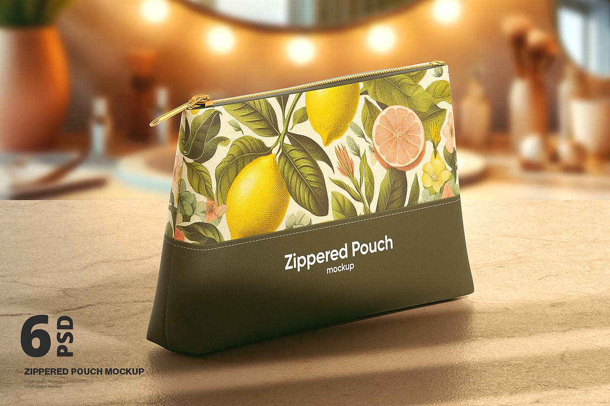 Cosmetic Bag Mockup, a Household Mockup by WebAndCat (Photo 1 of 10)