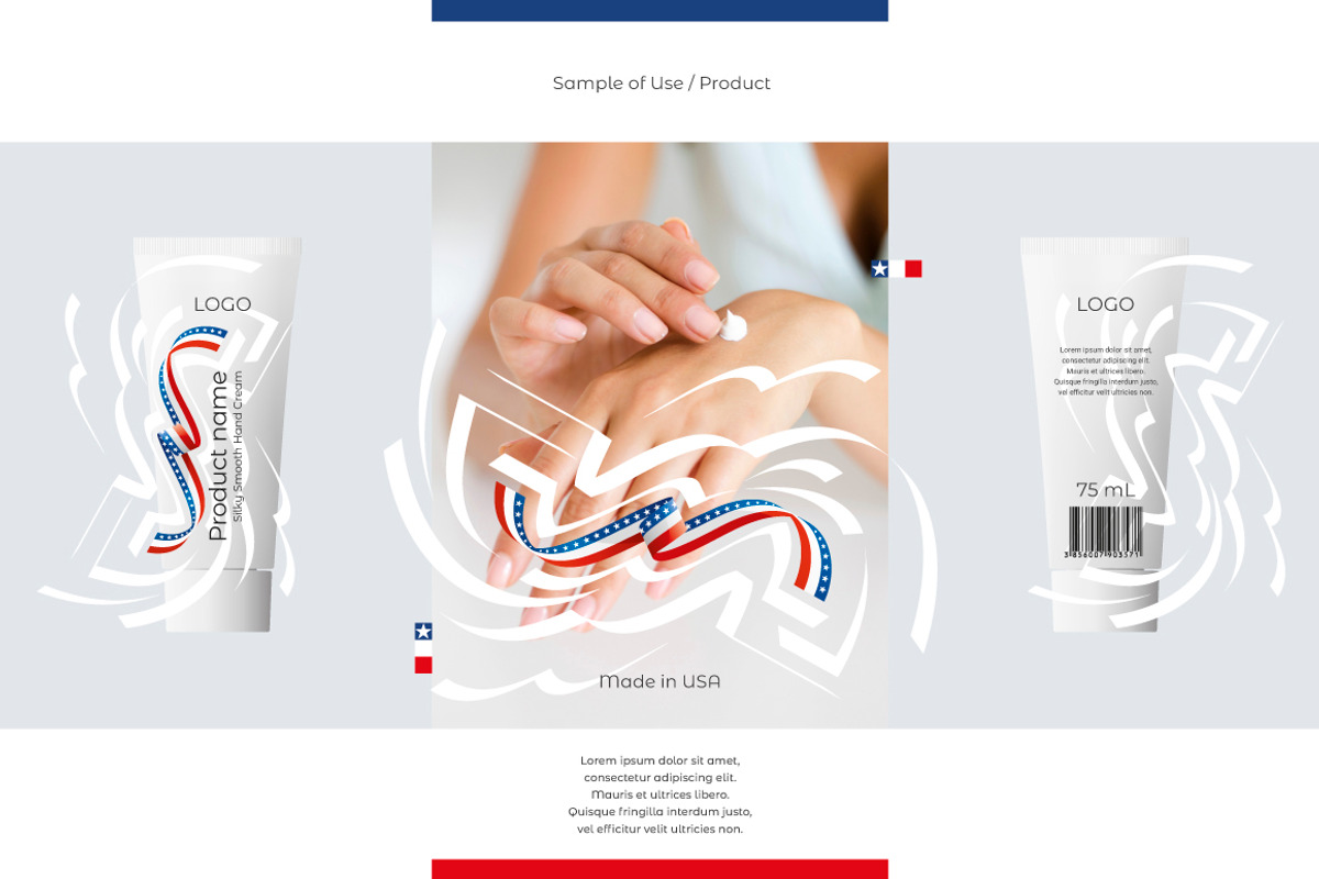 USA flag ribbon vector, a Templates & Theme by Simbos (Photo 5 of 9)