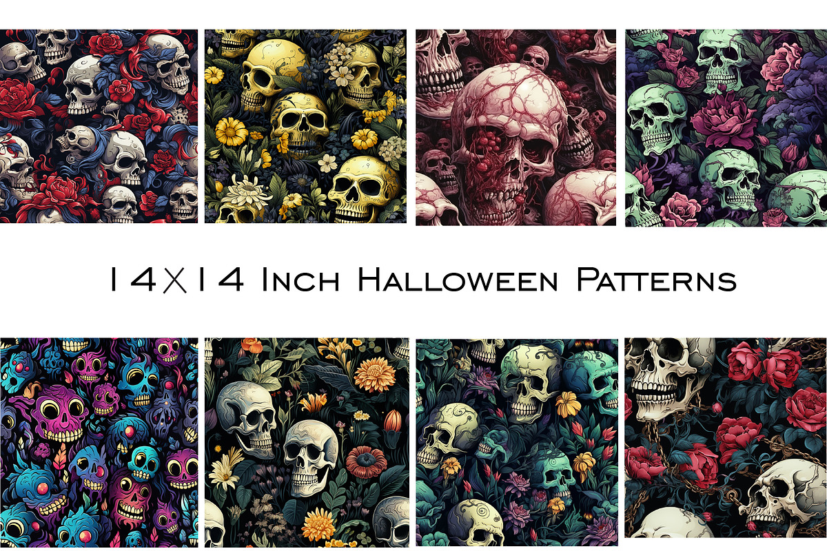 1000+ Halloween Digital Paper Bundle, a Wallpaper Photo by Chipshpow Graphics (Photo 6 of 10)