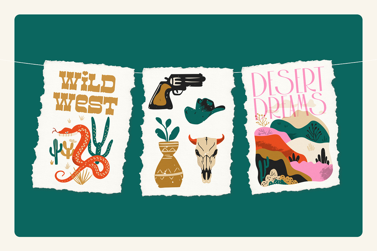 Wild West / illustrations & patterns, an Illustration by by Margo (Photo 5 of 15)