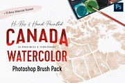 Canada Watercolor PS Brushes, a Brush Add-On by Fernwel Creative (Thumbnail 1 of 6)