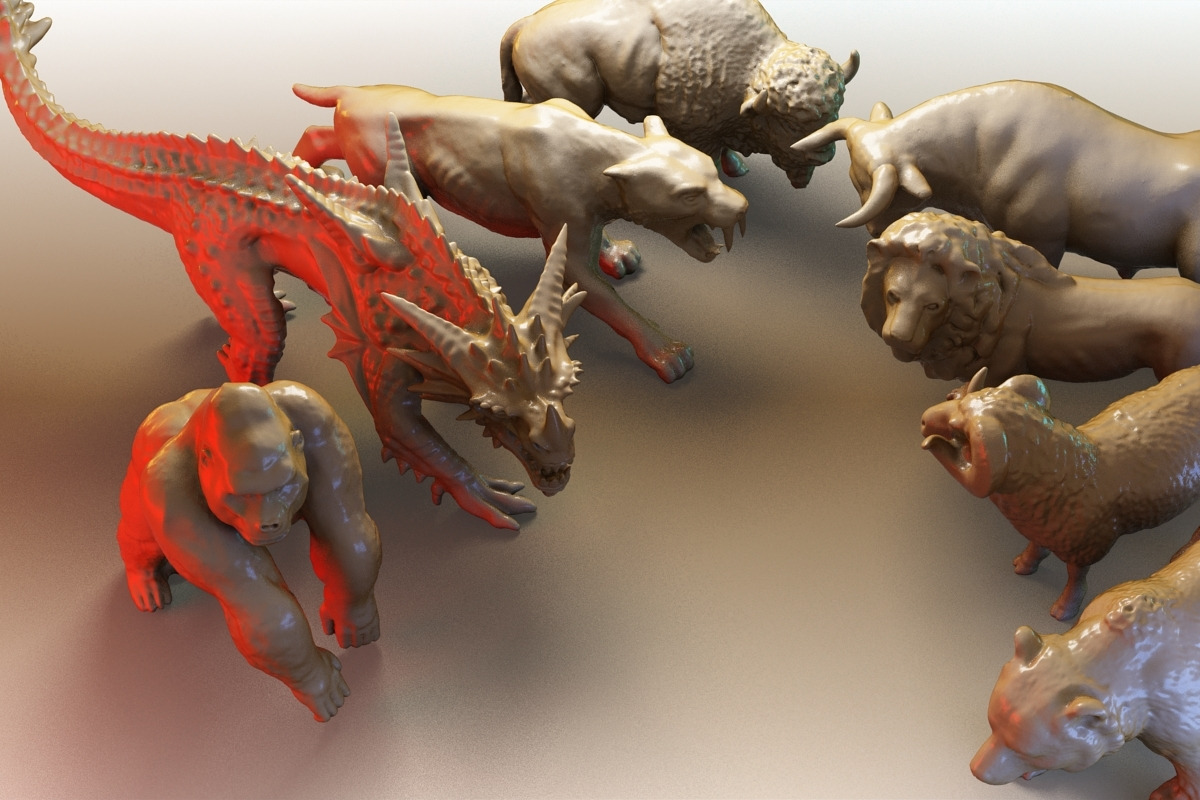 Beast Collection 1, an Animal 3D Model by Giimann (Photo 4 of 9)