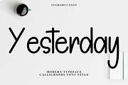 Yesterday, a Sans Serif Font by FreshTypeINK (Thumbnail 1 of 7)
